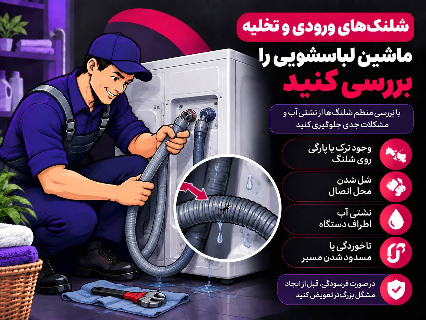 بررسی ماشین لباسشویی